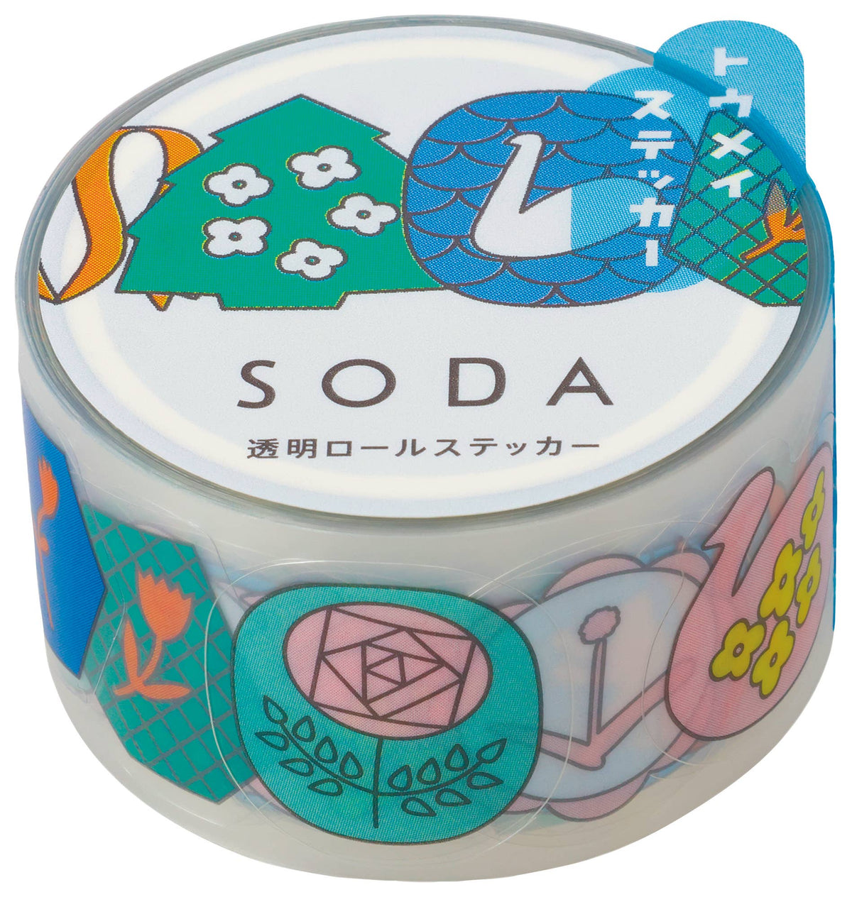 SODA transparent Masking Tape Sticker type
