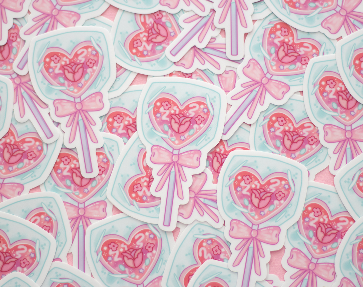 Heart Lollipop Sticker