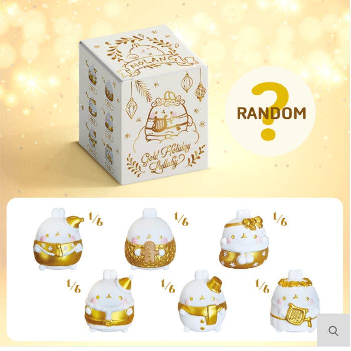 Molang Gold Holiday Lullaby Blind Box Special Edition