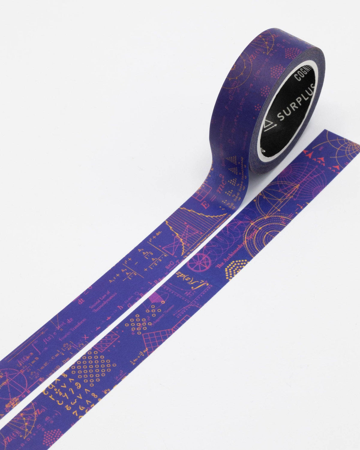 COGNITIVE SURPLUS Equations That Changed the World Washi Tape (Pack of 15)