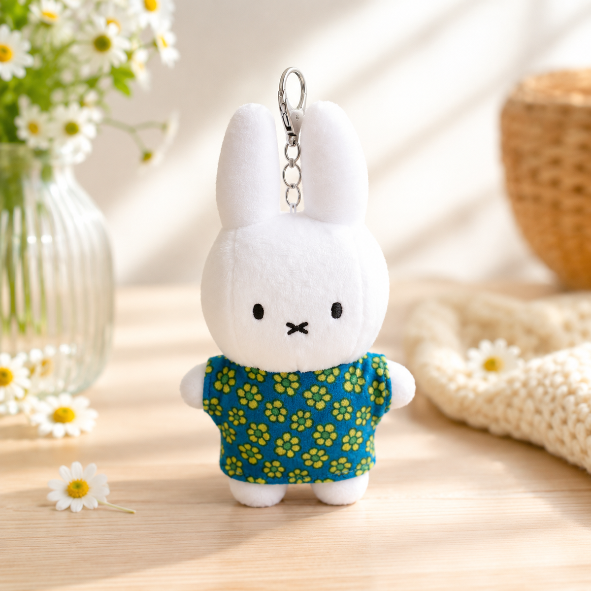 Miffy Pattern T-Shirt Plush Keychain – 17cm