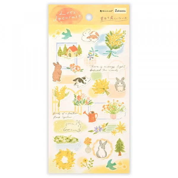 NB Deco Time Rabbit Sticker Sheet