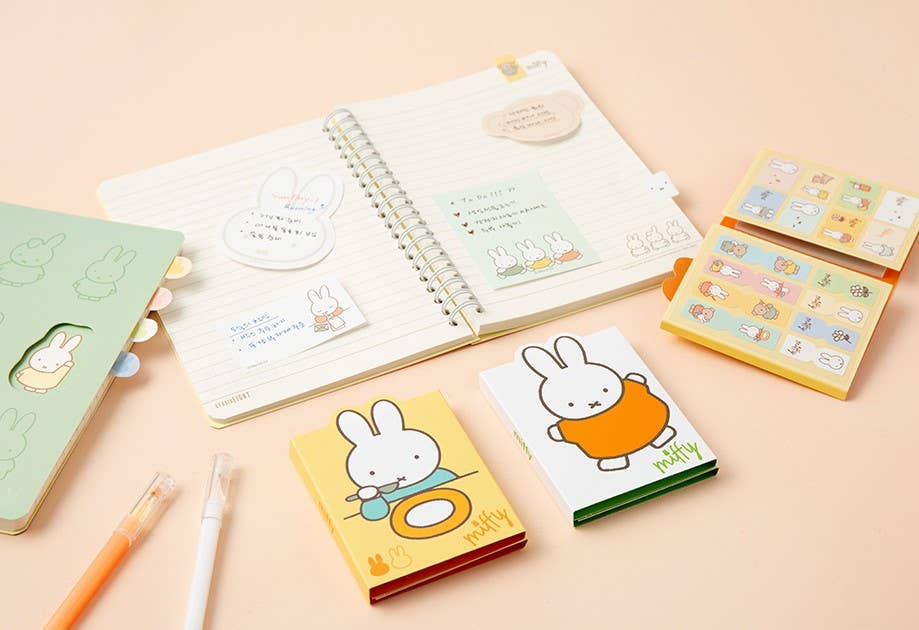 Miffy 4Layered StickyNotes Memo Pad Pack- vivid