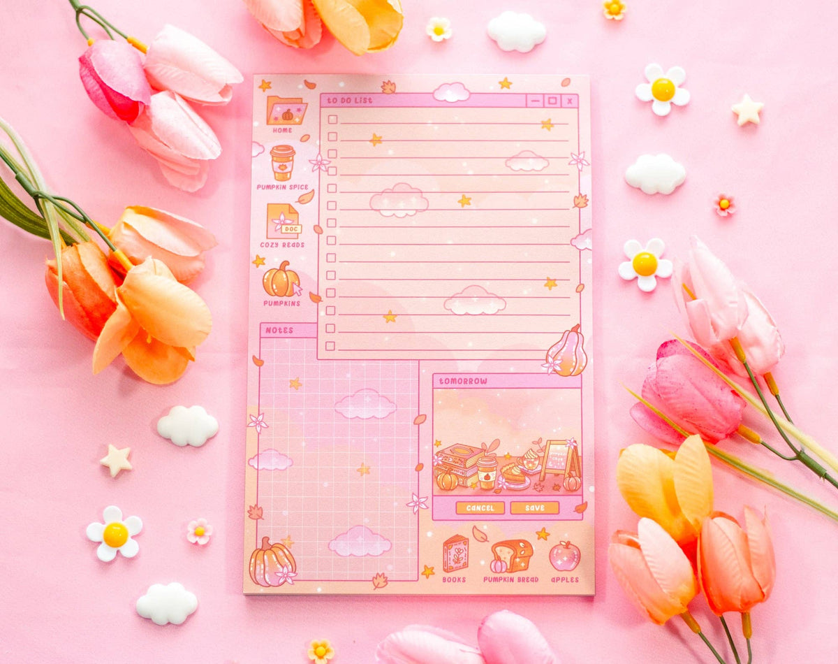 Pumpkin Cafe Daily Planner Pad