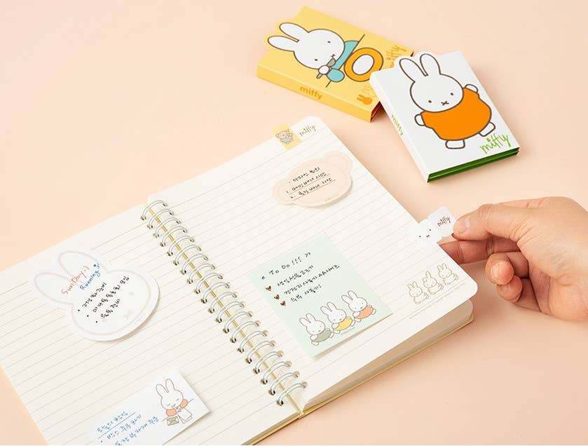 Miffy 4Layered StickyNotes Memo Pad Pack- vivid
