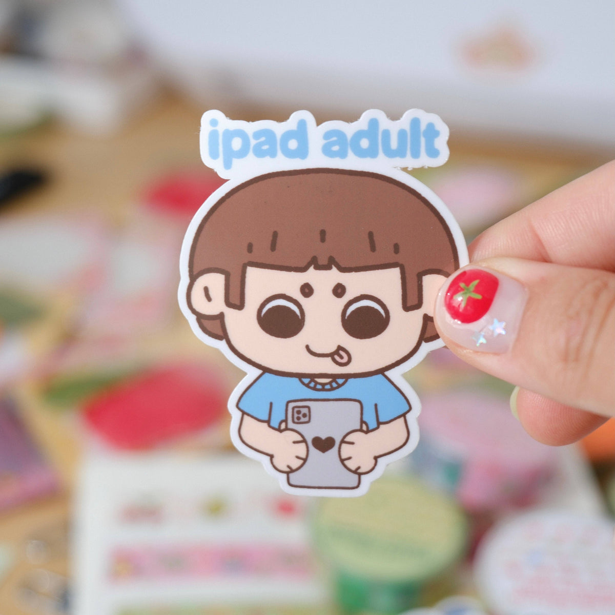 Ipad adult | silly funny sticker | ipad sticker