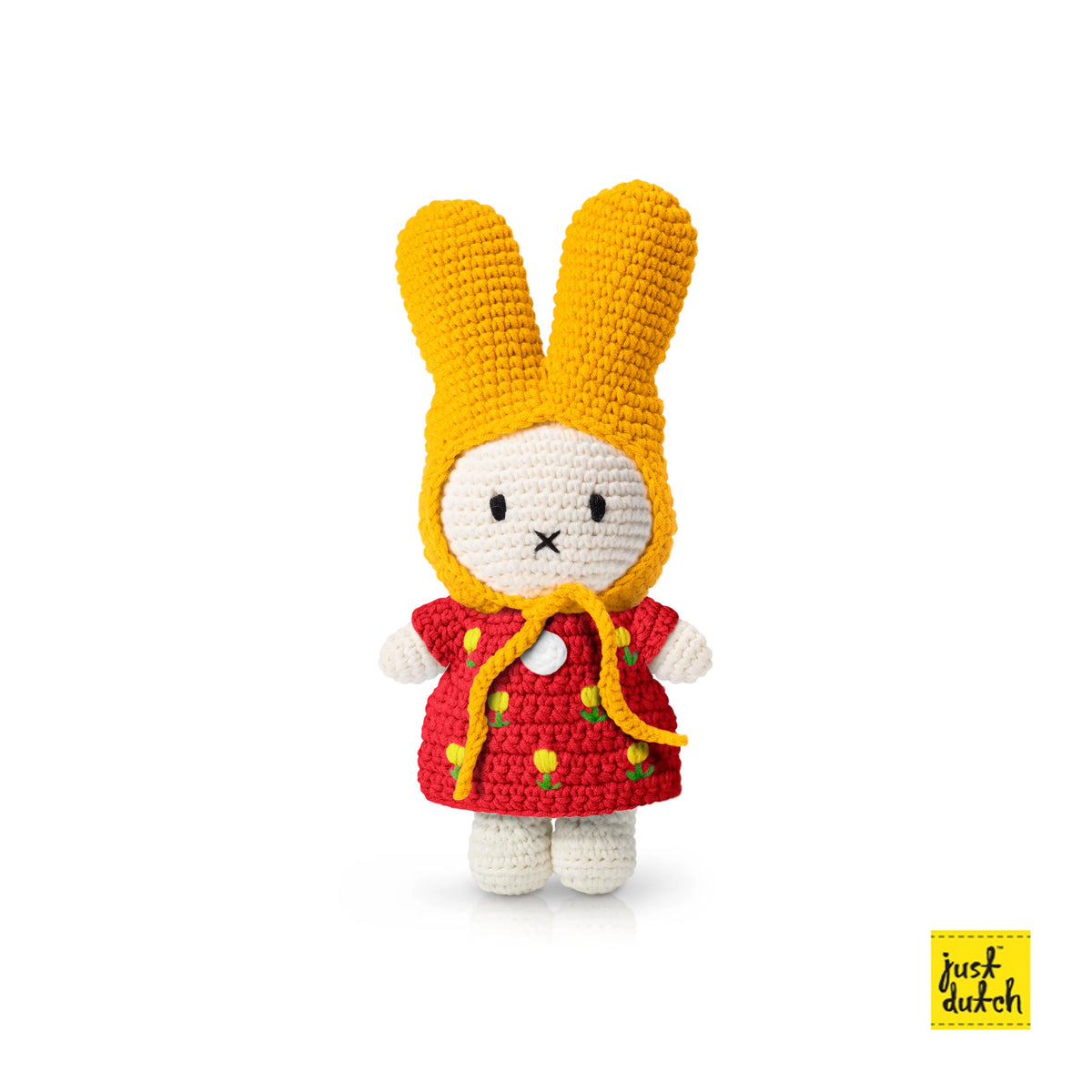 Miffy handmade and her red tulip dress + yellow hat