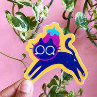 Eggplant Kuni Sticker