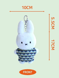 Miffy Pattern T-Shirt Plush Keychain – 17cm