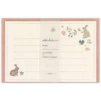 Letter set Mini Letter Michikusa Petal Made in Japan