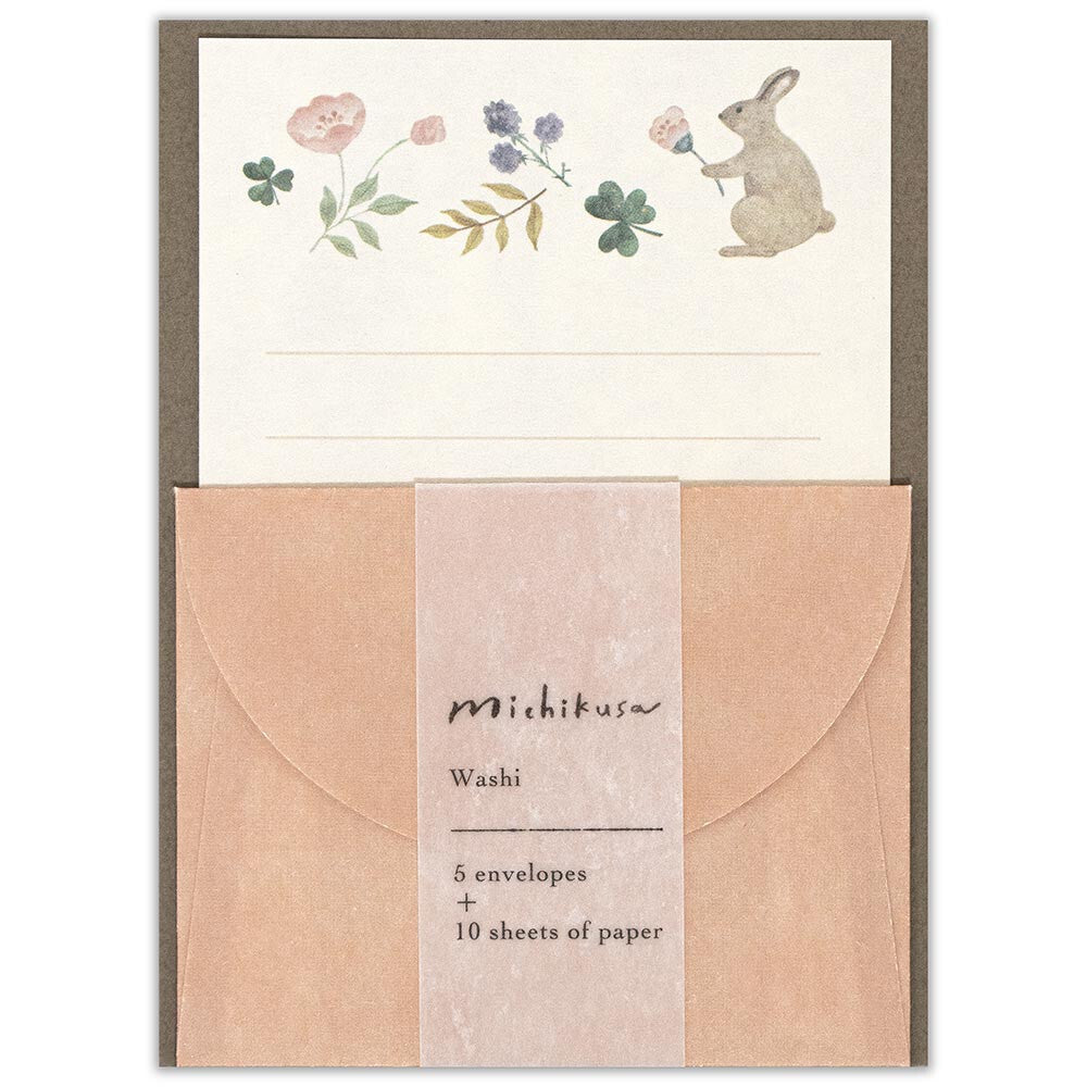 Vertical Letter set Michikusa Petal Made in Japan