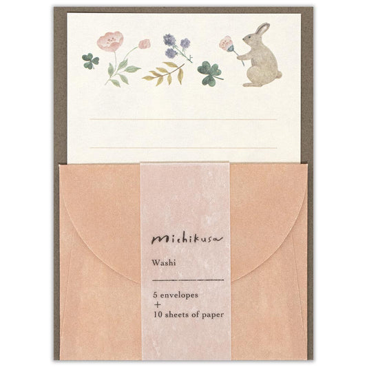 Vertical Letter set Michikusa Petal Made in Japan
