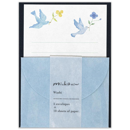 Vertical Letter set Michikusa Petal Made in Japan