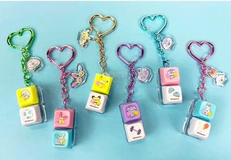 Pokémon Peaceful Place LED Keycap Keychain – 2 Keycaps