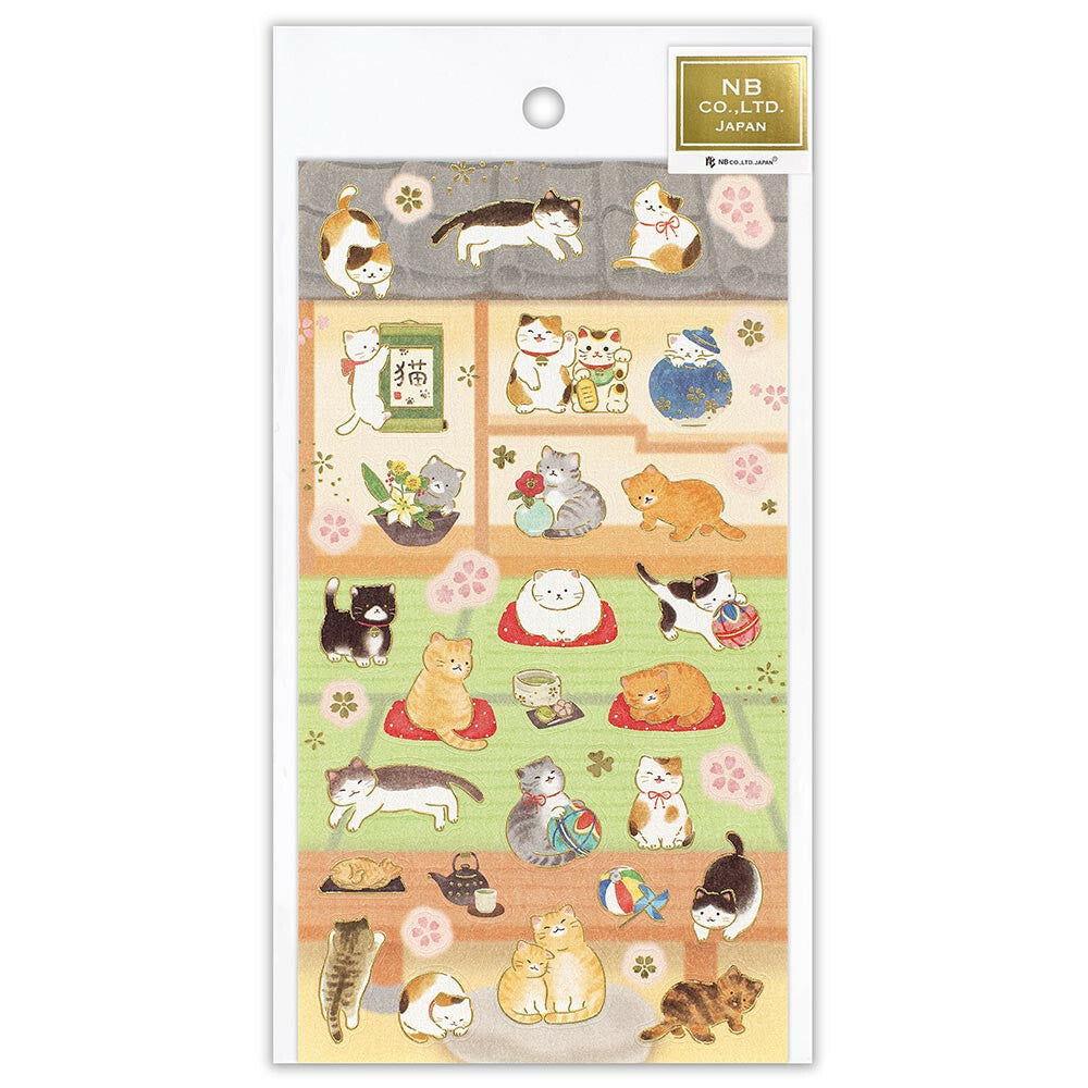 Japanese Cats Sticker Pack Made In Japan