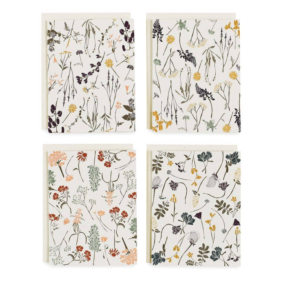 Wildflowers By Region Cards, Boxed Set Of 8