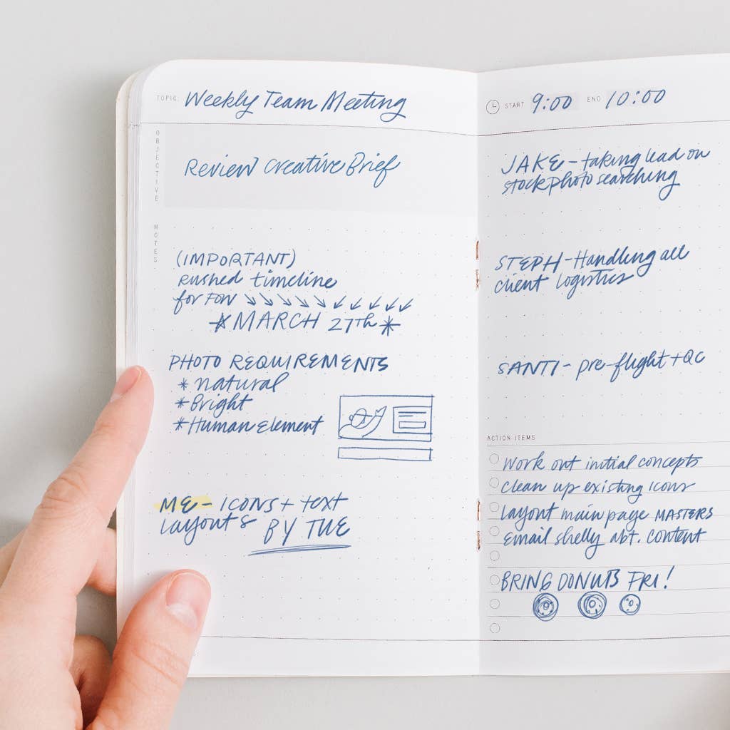 Everyday Meeting Notes Notebook 2-Pack