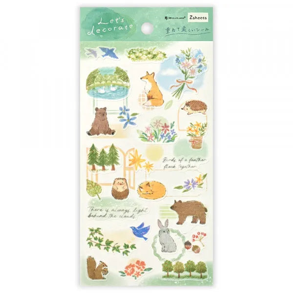 NB Deco Time Forest Animals Sticker Sheet