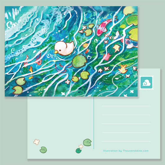 Thousand Skies Postcard A Lost Duckling
