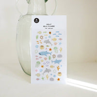 Suatelier Design "aqua aqua" sticker sheet