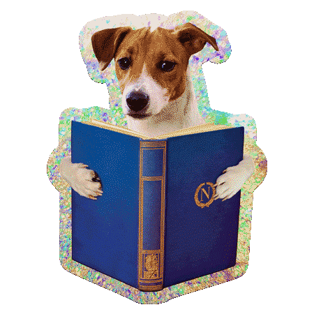 Reading Dog by Toiletpaper - Die-Cut Sticker
