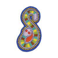Blue Snake by Jeffrey Gibson - Die-Cut Sticker (Western)