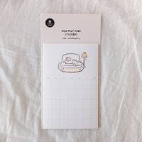 Monthly Plan Calender Sticker (12 Sheets/pcs) - 1187