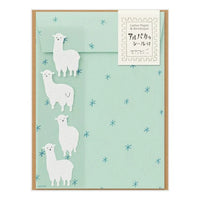 Midori Alpaca Paper & Envelope with Stickers