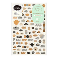 Midori Mini Monster Yuru Log Sticker Sheet