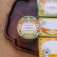 Paper Roll Labels - Sardine Fan