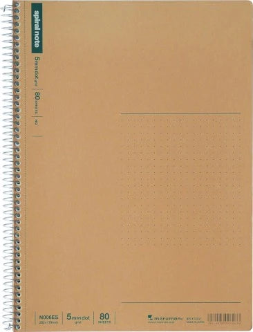 MARUMAN SPIRAL NOTE BASIC NOTEBOOK B5 80 SHEETS