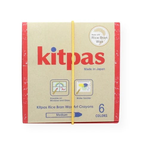Kitpas Rice Bran Wax Crayons (Set of 6)