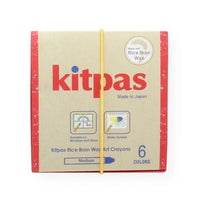 Kitpas Rice Bran Wax Crayons (Set of 6)