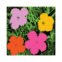 Flowers by Warhol - Die-Cut Sticker (Summer)