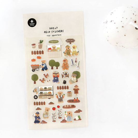 Suatelier Design "Ggumi Farm" Sticker Sheet