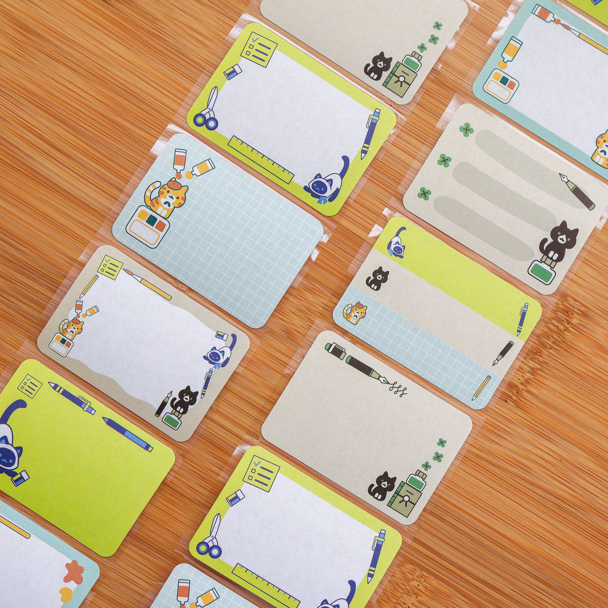 Paper Roll Labels  - Stationery Cats