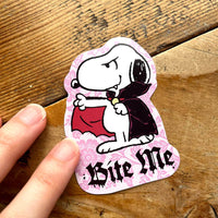 Vampire Snoopy - Die-Cut Sticker (Halloween, Spooky)