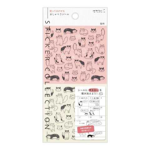 Midori Sticker Sheet CHAT CAT
