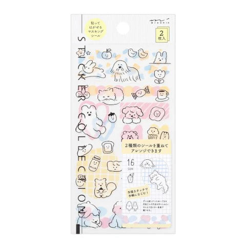 Midori Sticker Sheet Cute Motif