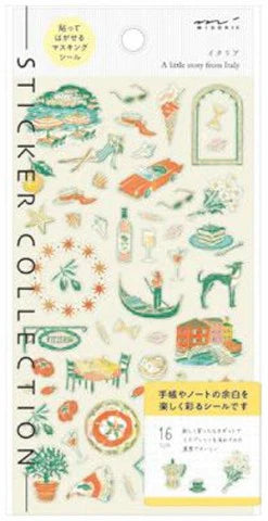 Midori Italian Motif Sticker Sheet