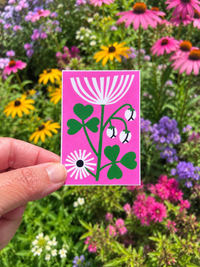 Sticker- Pink Botanical
