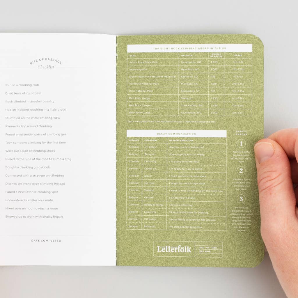 Climb Passport Experience Capture Journal/Diary
