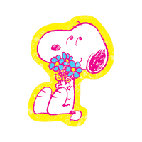 Snoopy's Bouquet - Die-Cut Sticker (Mother's Day)