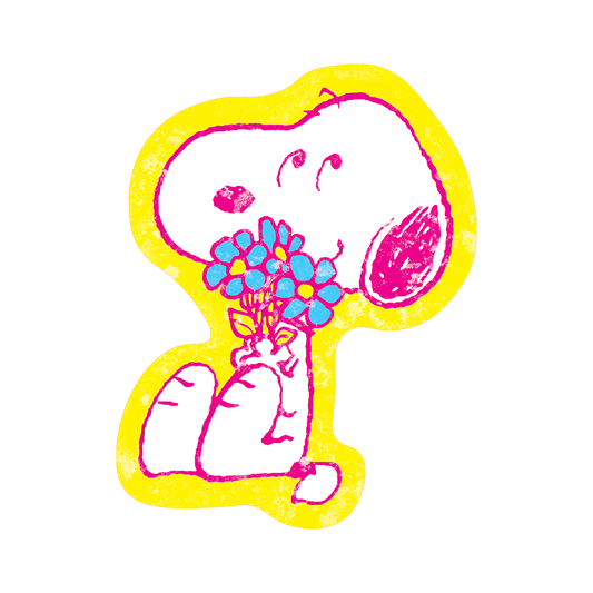 Snoopy's Bouquet - Die-Cut Sticker (Mother's Day)