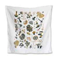 Mosses + Mushrooms Kitchen Tea Towel