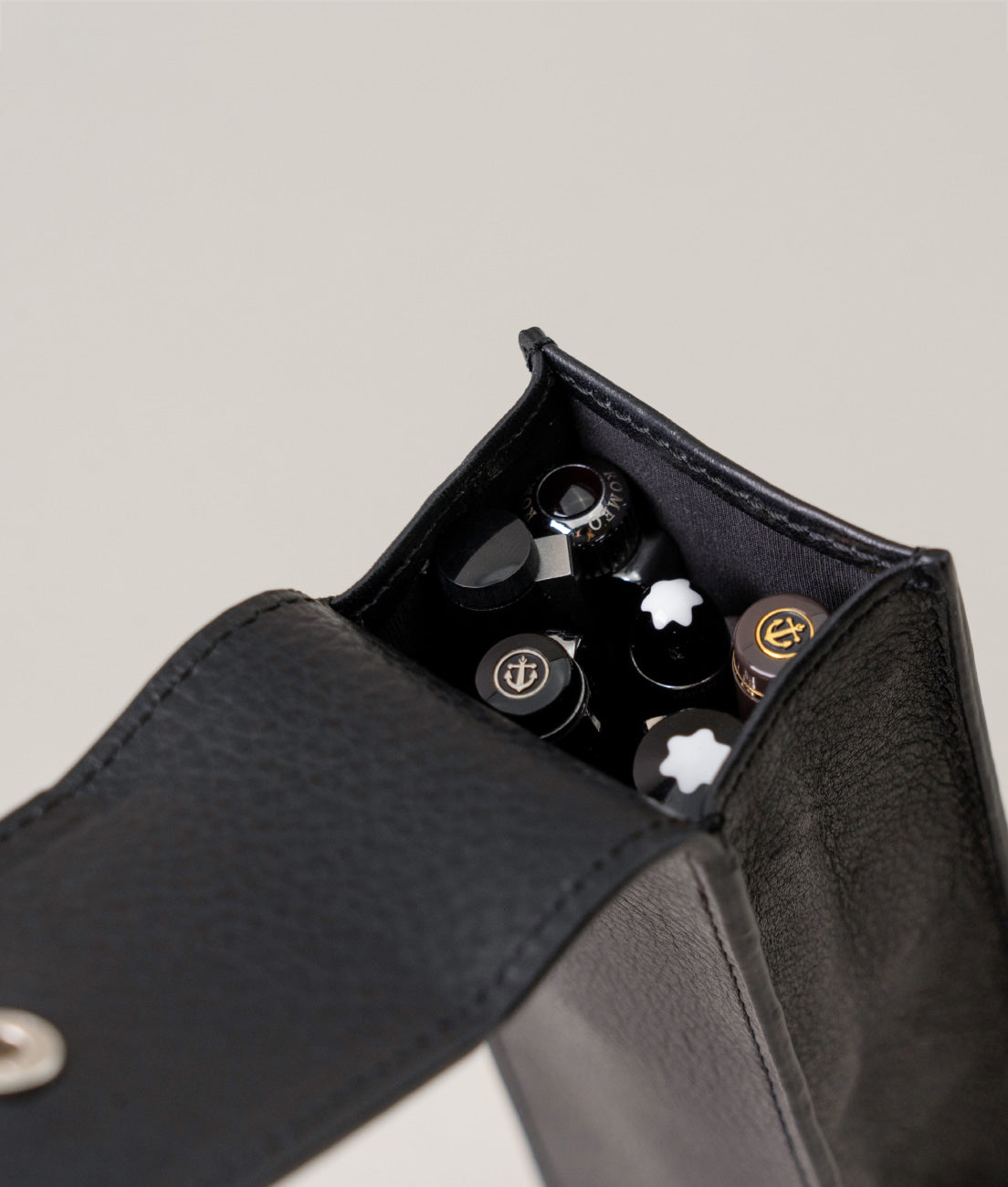 Button Leather Pen Case - Point of View