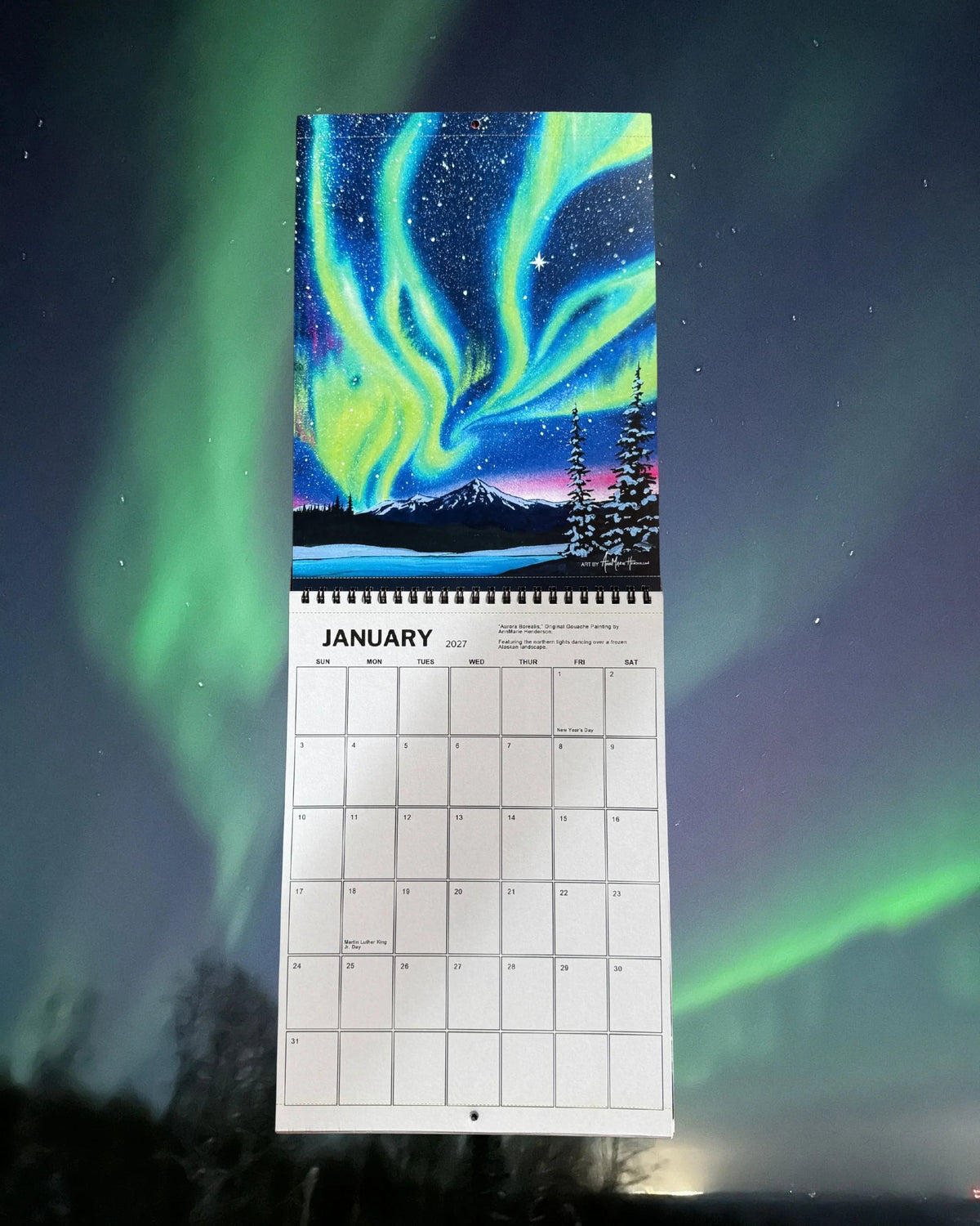 2027 Alaskan Art Calendar by AnneMarie Henderson
