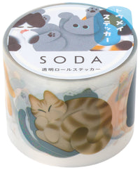 SODA transparent Masking Tape Sticker type
