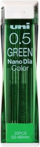 UNI Colored Lead NANO DIA 0.5mm