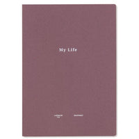 "My Life" Laconic Style Notebook